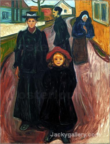 The Four Ages of Life by Edvard Munch paintings reproduction